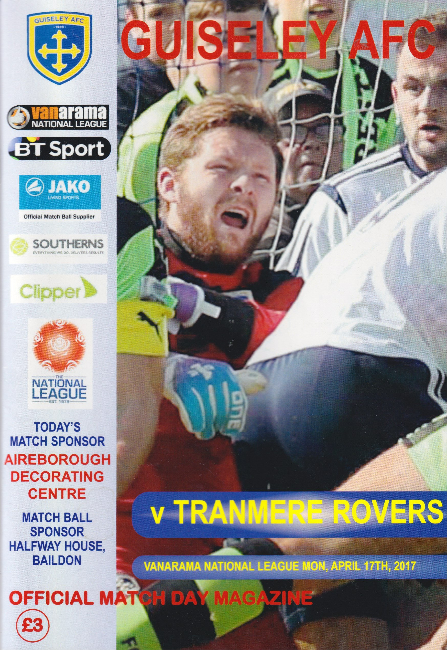 Guiseley v Tranmere Rovers match programme